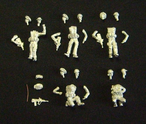 WFM72019, 1/72nd scale Modern IDF Infantry Squad with Tavor rifle