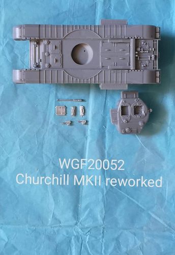 WGF20052, 1/72nd scale Churchill MkII (reworked hull)