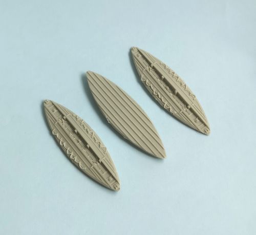 WV76108, 1/76th scale WWII FBE Boat Load (3 boats)